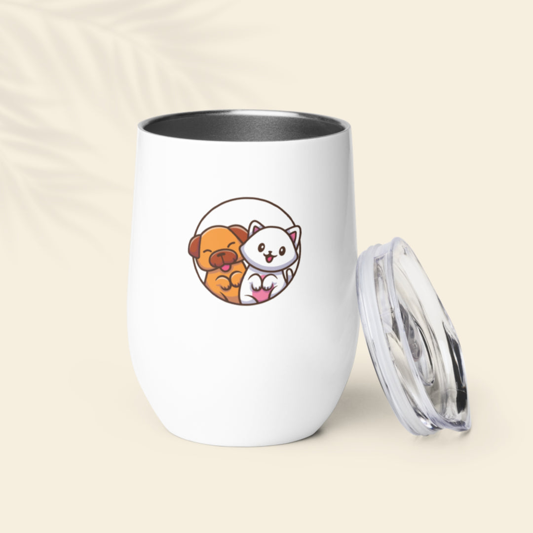 Charming Paws Stainless Steel Wine Tumbler