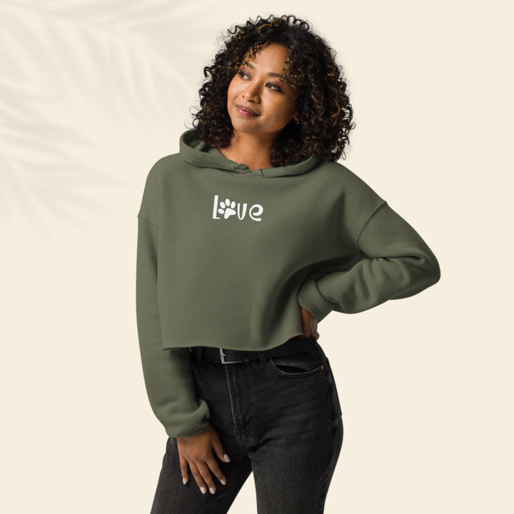 Purrfect Comfort: Pet Lover's Cropped Hoodie