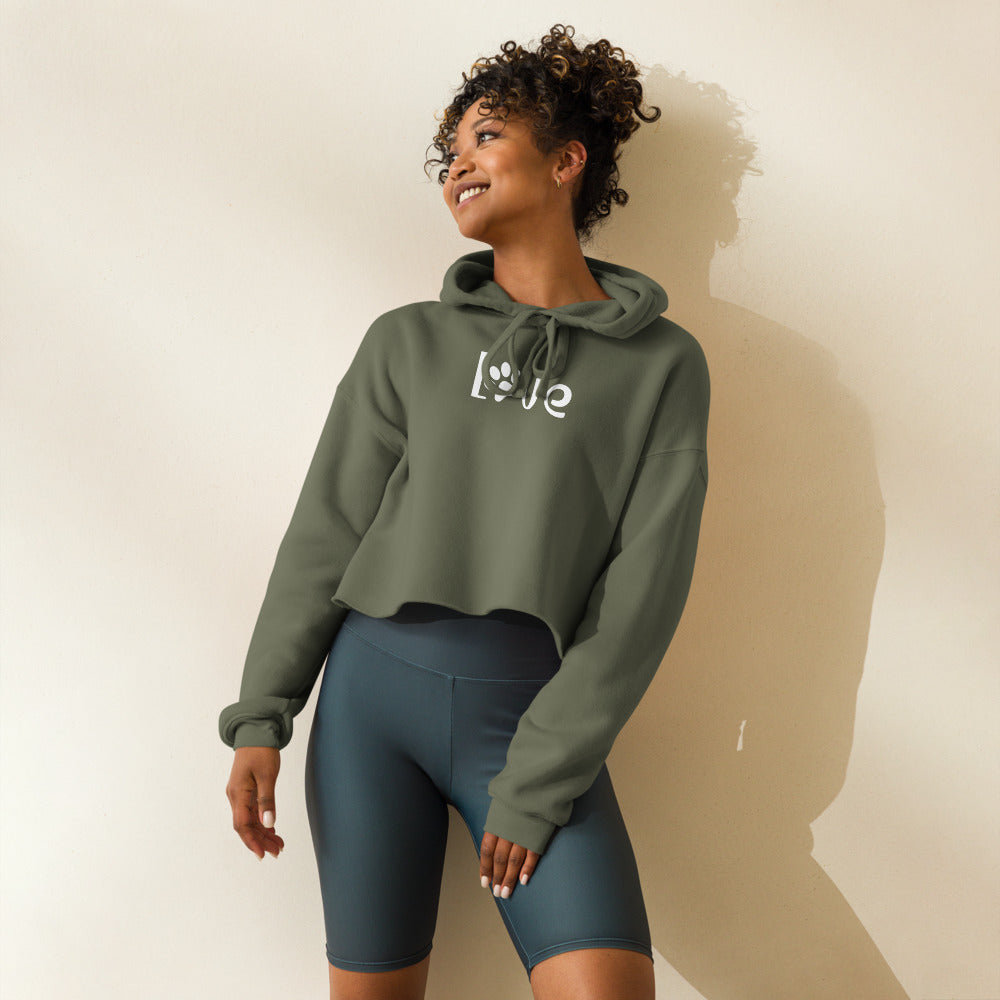 Purrfect Comfort: Pet Lover's Cropped Hoodie